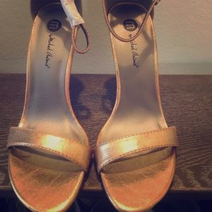 Metallic Gold Heels